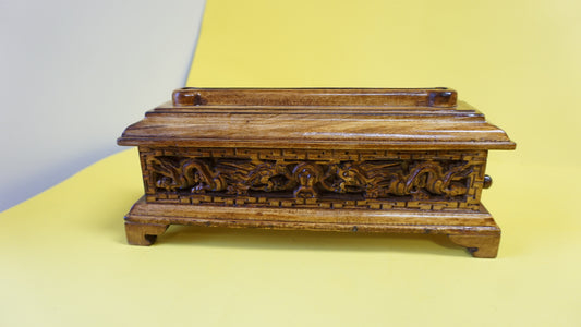 Small Classic Auspicious Wooden Incense Burner