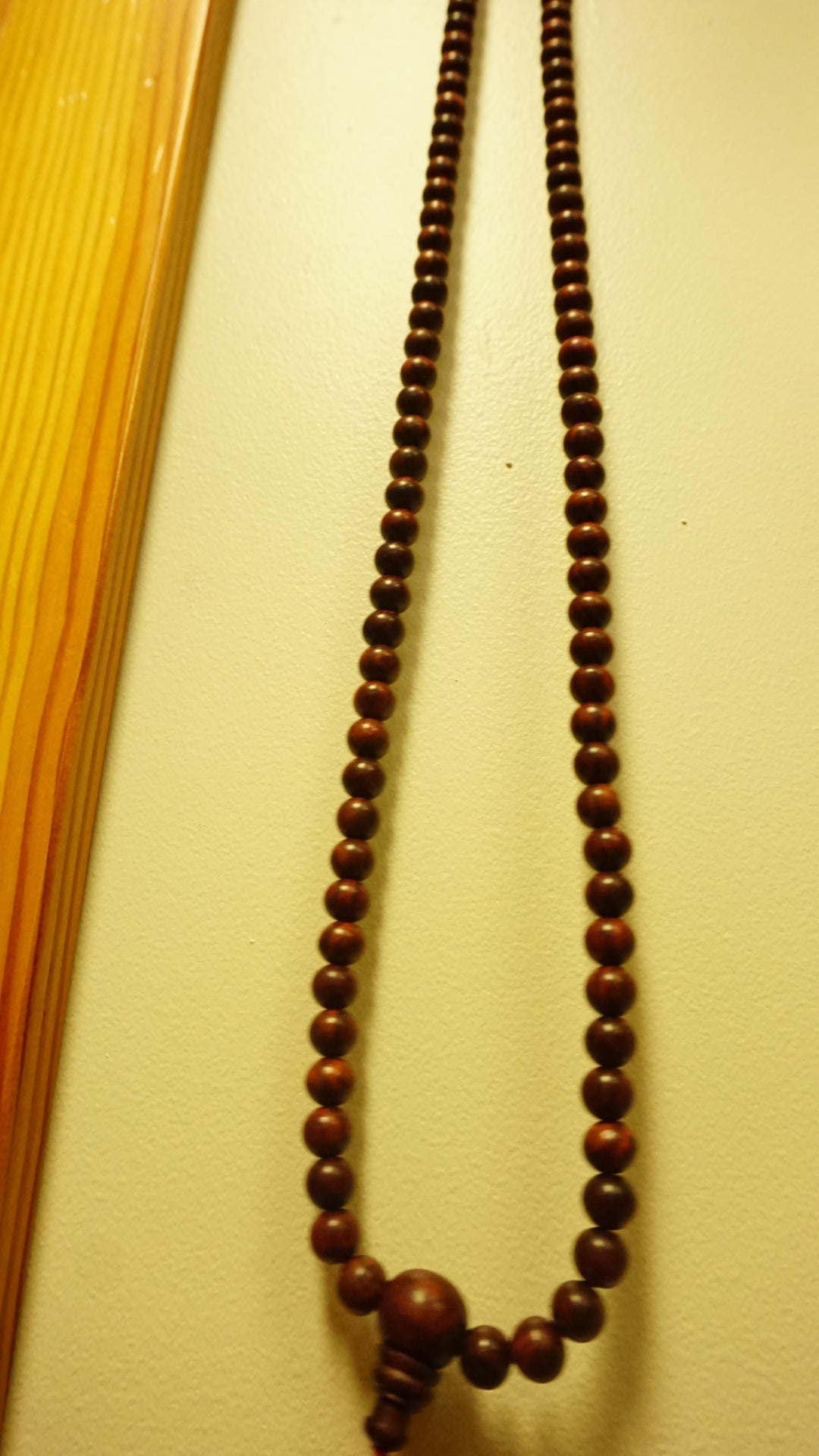 Large Red Sandelwood Mala Beads