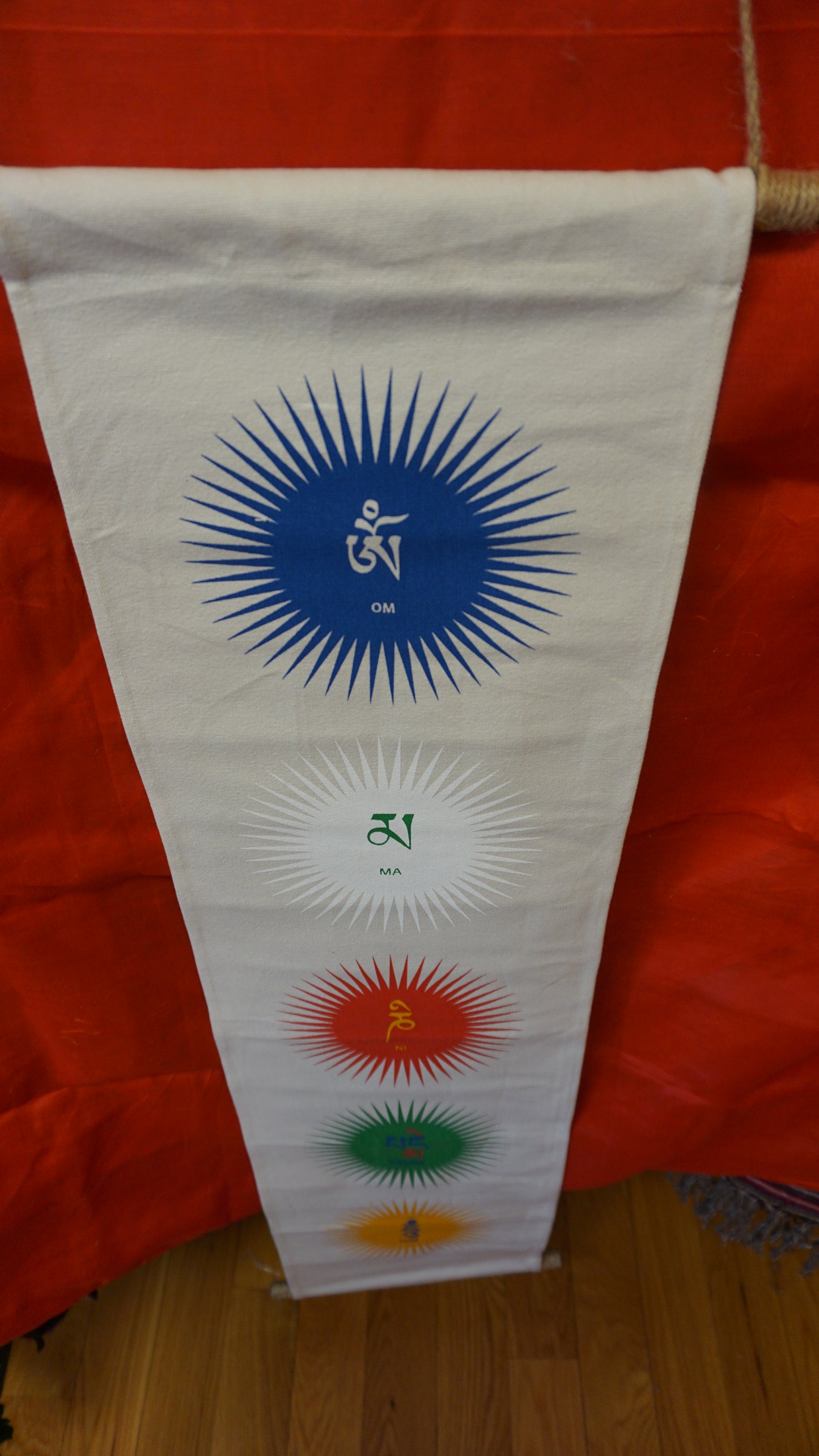 Tibetan Om MaNi Pad Mey Hum Wall Hanger.