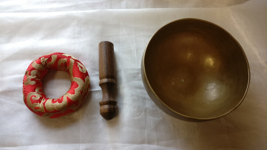Small Brass Singing Bowl.